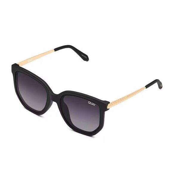 Quay Australia Women\'s Coffee Run 53mm Round Cat Eye Sunglasses ⭐️